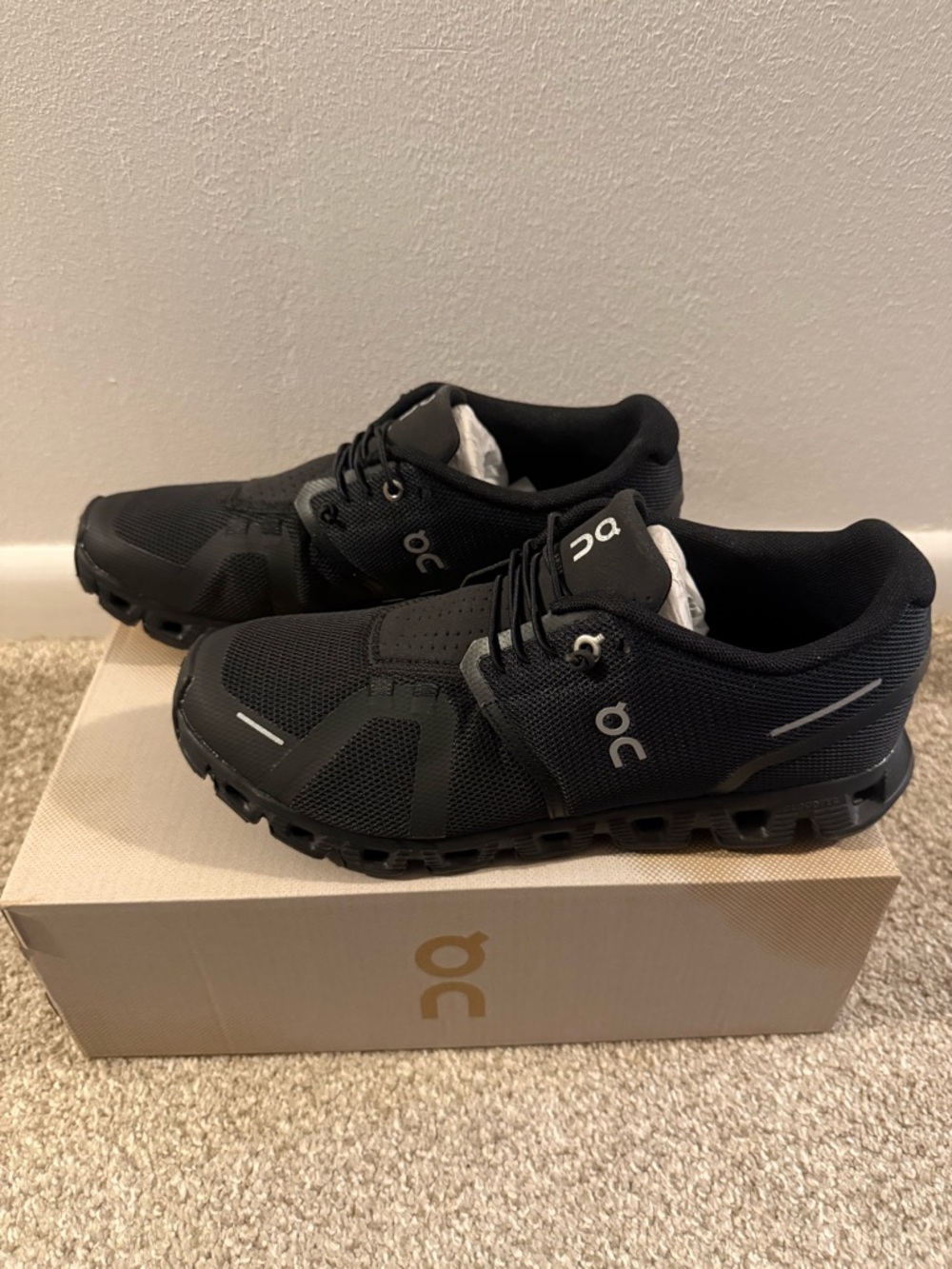 On Running Running Men's Athletic Shoes - Black